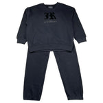 JOHN RICHMOND completo 2 pezzi felpa-pantalone tinta unita Nero per Bambina RBA25002CF NERO JOHN RICHMOND 