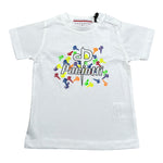 Cesare Paciotti T-Shirt Girocollo Tinta Unita con Stampa per Neonato TSP4119BN BIANCO CESARE PACIOTTI 