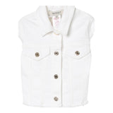 Twinset Giubbino In Denim Tinta Unita per Bambina 251GJ2612 BIANCO TWINSET 