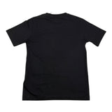 CP Company Solid Color Crew Neck T-Shirt with Black Logo Print for Kids