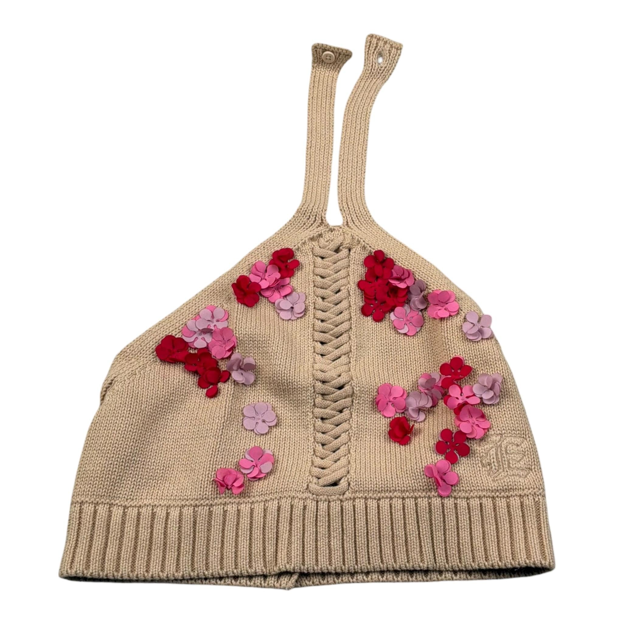 Ermanno Scervino Top In Filo Tinta Unita con Applicazioni per Bambina SFMA028 BEIGE ERMANNO SCERVINO 