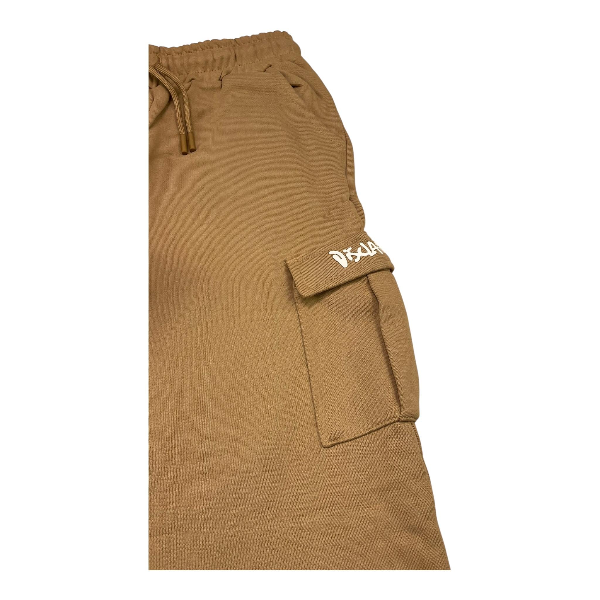 DISCLAIMER pantalone modello tuta tinta unita con stampa Beige per Bambino 24IDK58228XX BEIGE DISCLAIMER 