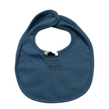 Wedoble Blue Two-Tone Bib For Newborn