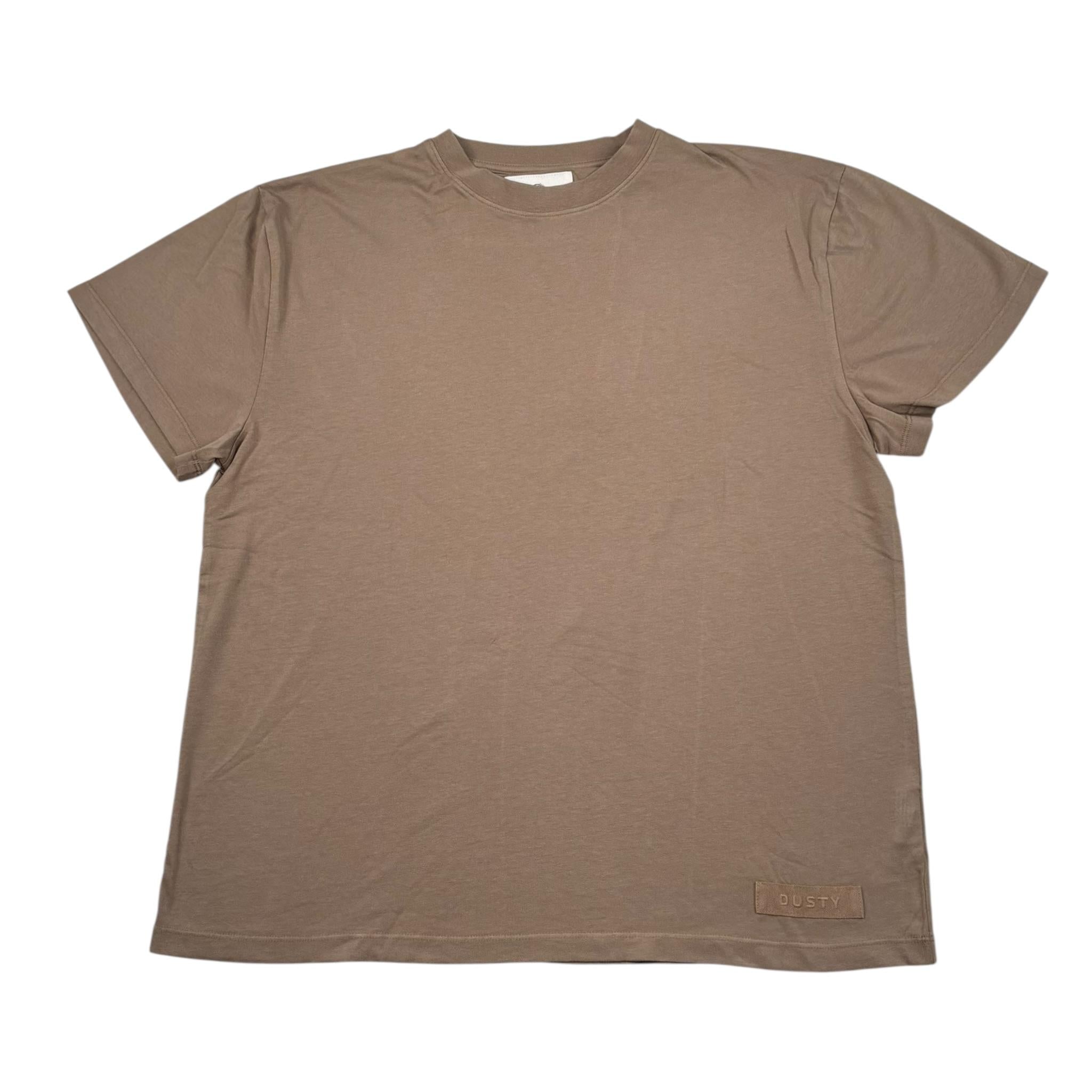 Dusty Color T-Shirt Girocollo Tinta Unita  per Bambino DUXS5028TS MARRONE DUSTY COLOR 