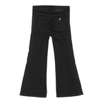 STELLA McCARTNEY jeans tinta unita con modello zampa Nero per Bambina TV6D40 NERO STELLA McCARTNEY 