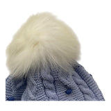 MARLU' cappello tinta unita con pon pon Azzurro per Neonato IG5271 AZZURRO MARLU' 