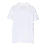 Balmain T-Shirt Crew Neck Solid Color With Contrast Print White For Boys