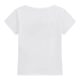 Guess T-Shirt Tinta Unita con Stampa per Bambina K5RI17K6YW4 BIANCO GUESS 