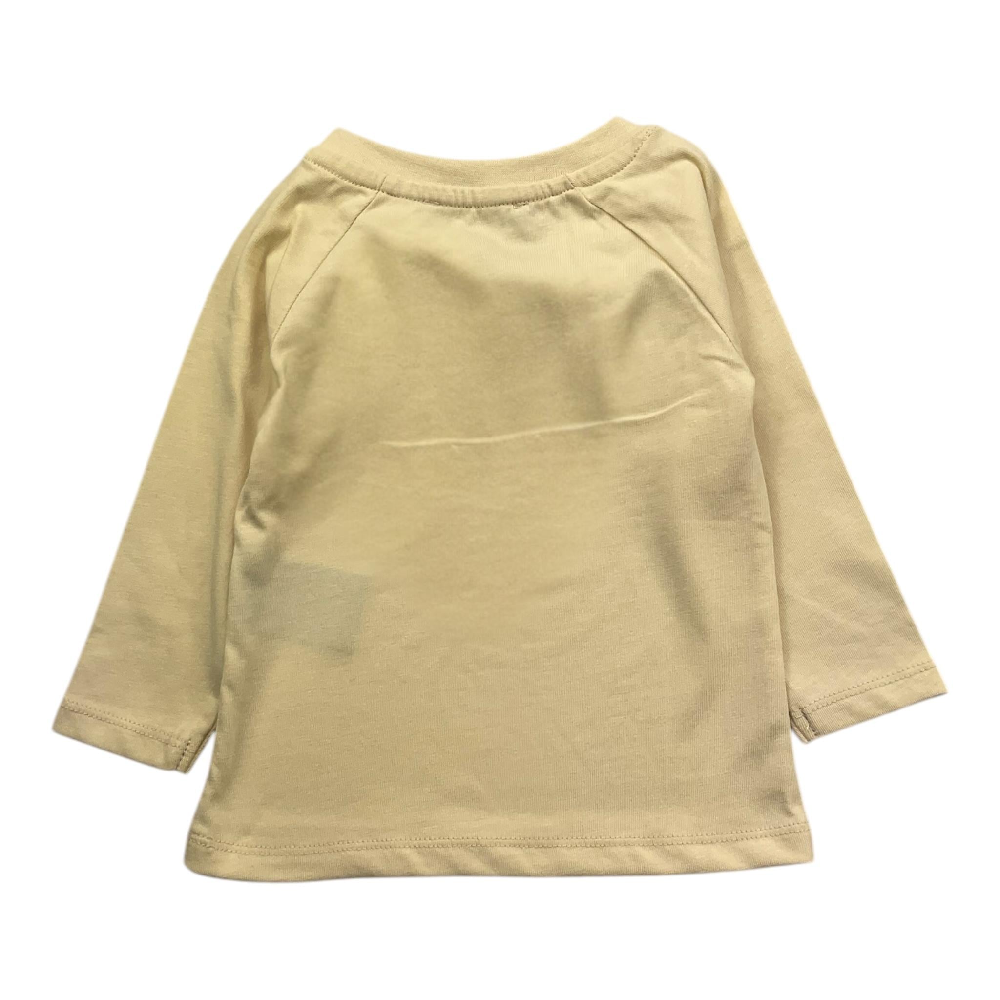 TRUSSARDI shirt girocollo tinta unita con stampa logo Beige per Neonato TIA25173TS BEIGE TRUSSARDI 