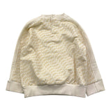 CESARE PACIOTTI felpa tinta unita girocollo logata Panna per Neonato MFP5302B PANNA CESARE PACIOTTI 