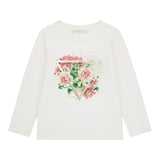 GUESS shirt girocollo tinta unita con stampa in contrasto  Bianco per Neonata A4I05K6YW4 BIANCO GUESS 