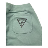 Guess Bermuda Tinta Unita con Logo per Bambino N93Q18KAUG0X VERDE GUESS 
