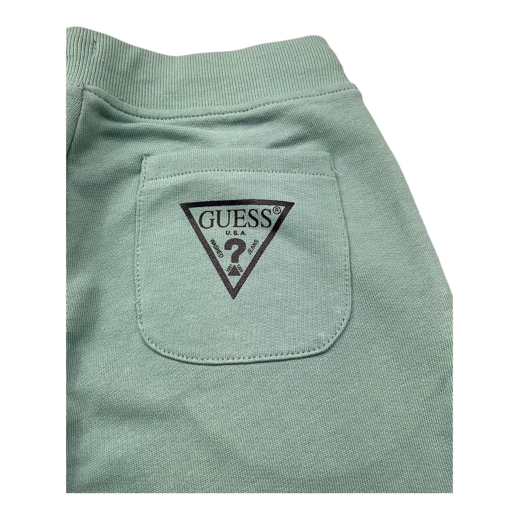 Guess Bermuda Tinta Unita con Logo per Bambino N93Q18KAUG0X VERDE GUESS 