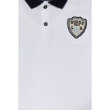 Guess Polo Mezza Manica Tinta Unita per Neonato N5GP02KADZ4 BIANCO GUESS 
