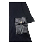 NAIDA abito manica lunga tinta unita con tasche Nero per Bambina NAAB269 NERO NAIDA 