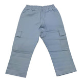 M+E' Solid Color Pants with Elastic Waist Light Blue for Boys