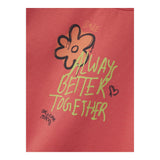 NAME IT abito tinta unita modello felpa con stampa Salmone per Neonata 132330433N SALMONE NAME IT 