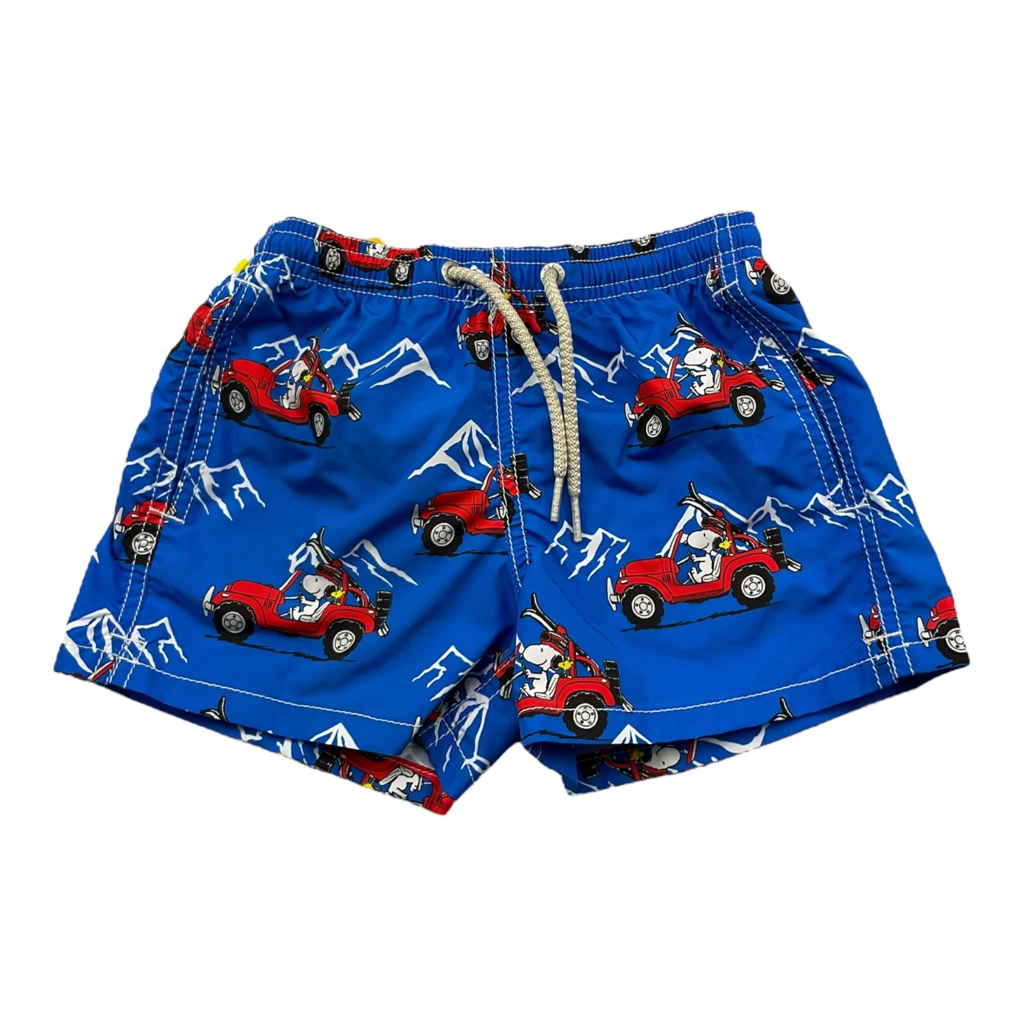 SAINT BARTH costume tinta unita con stampa in contrasto Blu per Bambino JEANLIGHTING BLU SAINT BARTH 