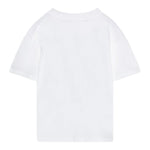 Calvin Klein T-Shirt Girocollo Tinta Unita con Stampa per Bambino IG0IG02858 BIANCO CALVIN KLEIN 