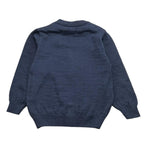 BARCELLINO cardigan tinta unita con logo Blu per Neonato 105205 BLU BARCELLINO 