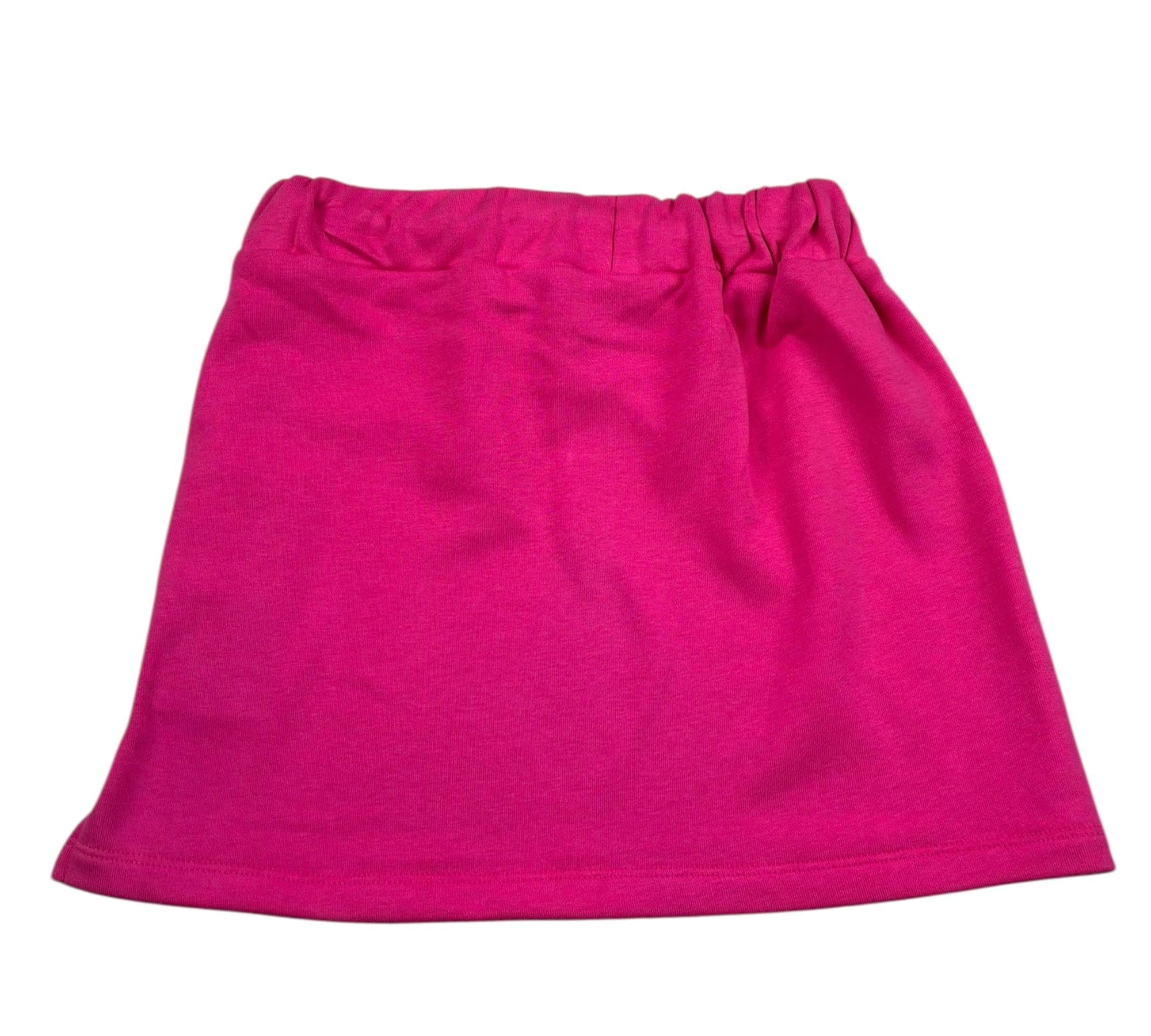 John Richmond Gonna Tinta Unita con Stampa per Bambina RGP26021GO FUXIA JOHN RICHMOND 