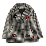 CANADA HOUSE cappotto stampa fantasia doppiopetto Bianco/nero per Bambina 24481411 BIANCO/NERO CANADA HOUSE 