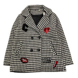 CANADA HOUSE cappotto stampa fantasia doppiopetto Bianco/nero per Bambina 24481411 BIANCO/NERO CANADA HOUSE 