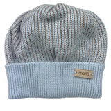 MARLU' cappello tinta unita con fantasia a righe Azzurro per Neonato IG6471PL AZZURRO MARLU' 