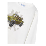 MAYORAL shirt girocollo tinta unita con stampa in contrasto Bianco per Neonato 4052 BIANCO MAYORAL 