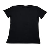 Zu+Elements Solid Color Crew Neck T-Shirt With Print Black For Boys
