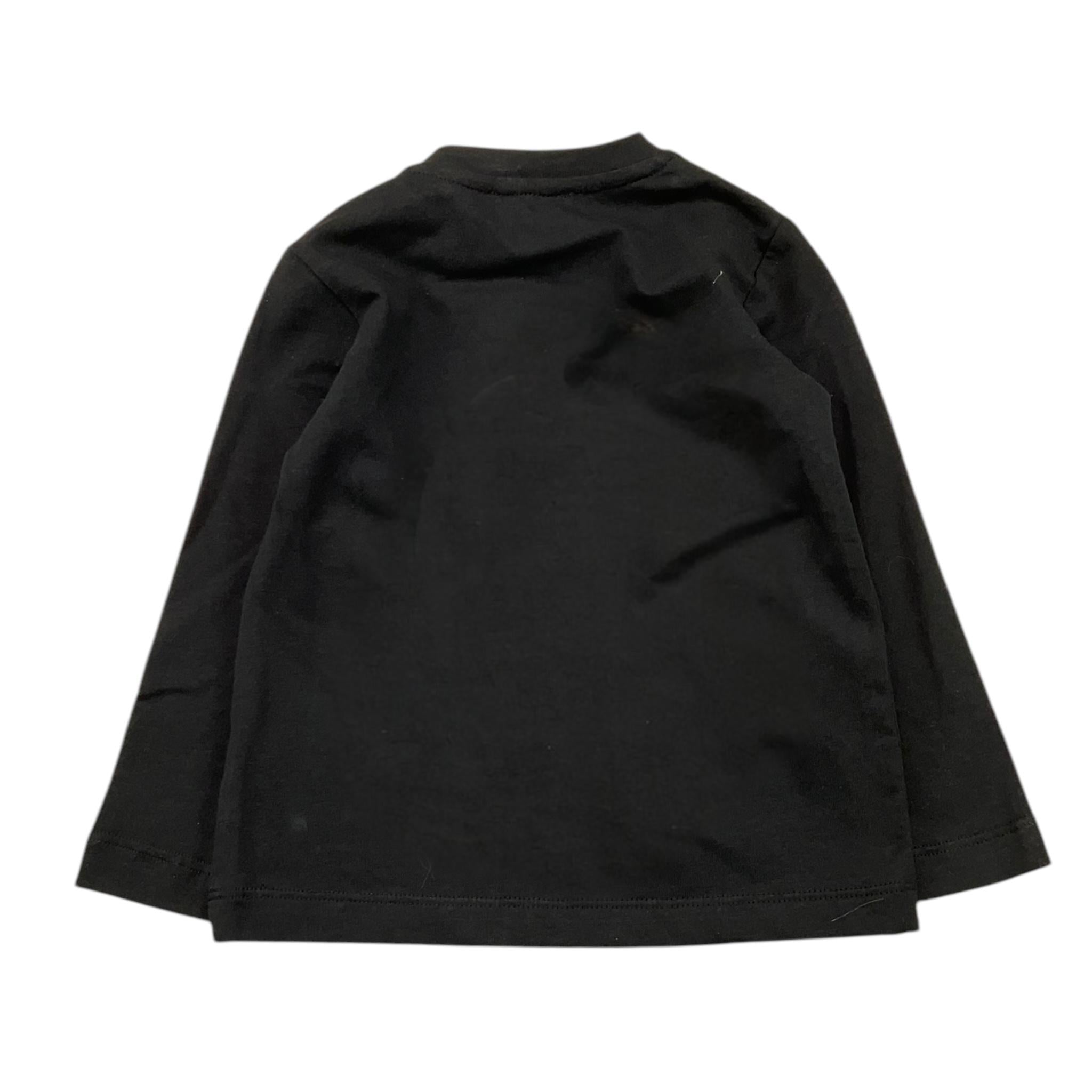 JOHN RICHMOND shirt girocollo tinta unita con stampa Nero per Neonato RIA25032TS NERO JOHN RICHMOND 