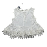 Piccola Ludo Completo 2 Pezzi Top-Pantalone Tinta Unita per Bambina BS10WB042 BIANCO PICCOLA LUDO 