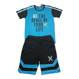 Yours Complete T-Shirt-Bermuda Blue For Kids
