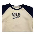 REPLAY shirt girocollo tinta unita con maniche in contrasto Panna per Bambina SG7150 PANNA REPLAY 