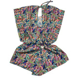 Cotazur Half Sleeve Multicolor Printed Swimsuit Cover Up For Girls