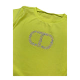 Twinset T-Shirt Girocollo Tinta Unita con Stampa per Neonata 251GJ2485X GIALLO TWINSET 