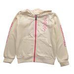 KAPPA felpa tinta unita con zip e cappuccio Panna per Bambina 381Z8JW PANNA KAPPA 
