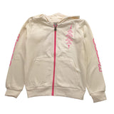 KAPPA felpa tinta unita con zip e cappuccio Panna per Bambina 381Z8JW PANNA KAPPA 