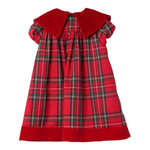 LA STUPENDERIA abito fantasia scozzese mezza manica Rosso per Bambina TCAB24 ROSSO LA STUPENDERIA 