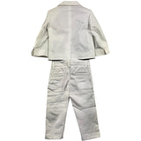 Shako' 3 Piece Set Jacket-Shirt-Trousers White For Newborn