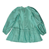 DOU DOU abito manica lunga tinta unita Verde acqua per Bambina DV1B00 VERDE ACQUA DOU DOU 