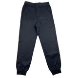 Karl Lagerfeld Solid Color Pants With Elastic Waist And Black Logo Print For Girls
