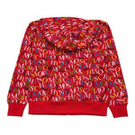 MOSCHINO felpa tinta unita con zip e cappuccio logata Rosso per Bambino HUF097 ROSSO MOSCHINO 