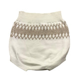 Wedoble Plain Culotte With White Embroidery For Newborn