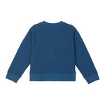 STELLA McCARTNEY felpa chiusa girocollo tinta unita con stampe in contrasto Blu per Bambina TT4B80J BLU STELLA McCARTNEY 