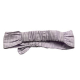 Tartine Et Chocolat Lilac Check Pattern Headband For Newborn Baby Girl