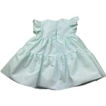 Le Bebe Abito Mezza Manica Tinta Unita per Neonata LBG6435 VERDE ACQUA LE BEBE 