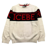 ICEBERG maglia girocollo tinta unita con stampa Panna per Bambino MGICE5315BX PANNA ICEBERG 
