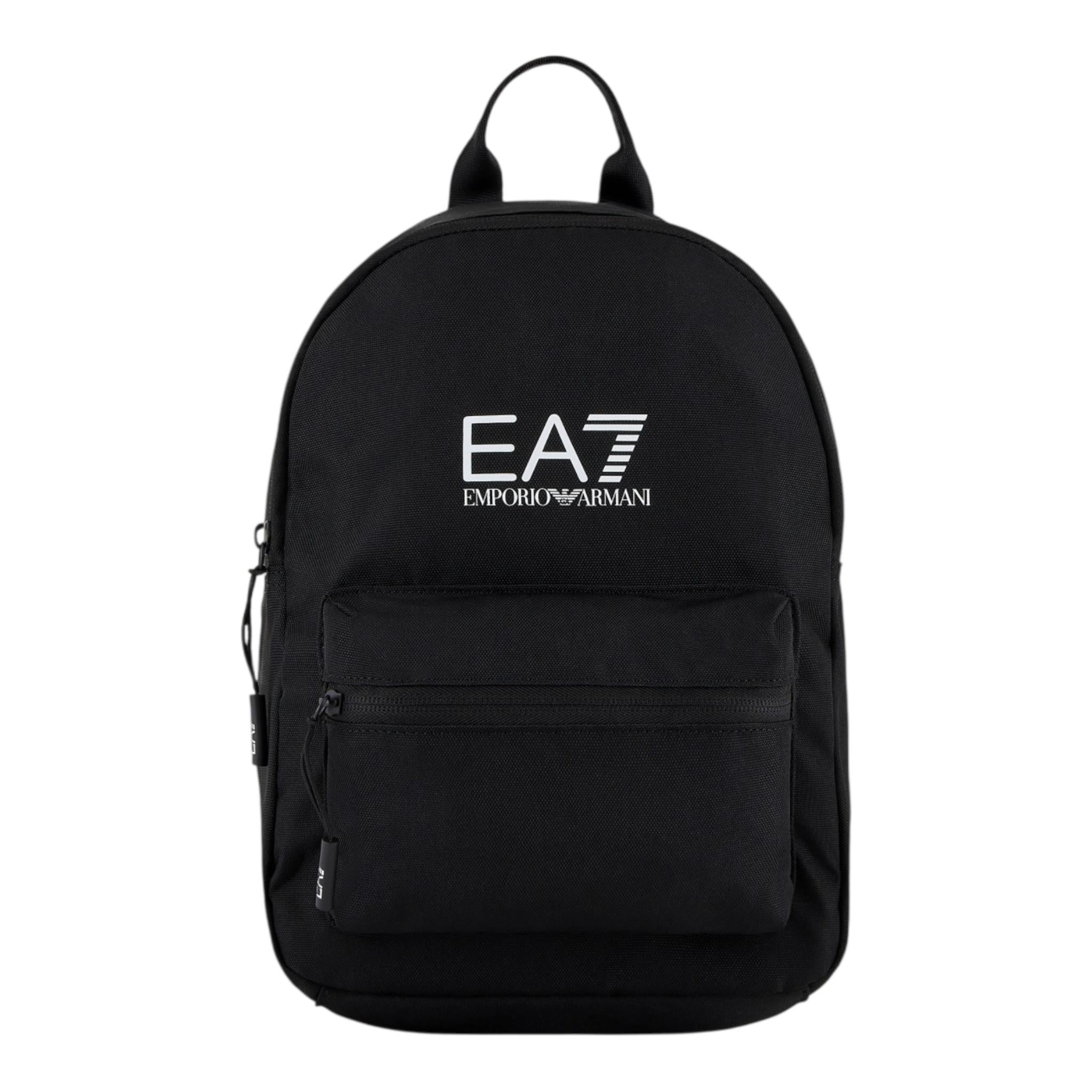 EMPORIO ARMANI zaino tinta unita con logo Nero per Bambino 245037 NERO EMPORIO ARMANI 