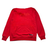 Datch Solid Color Hoodie With Red Logo Print For Boys